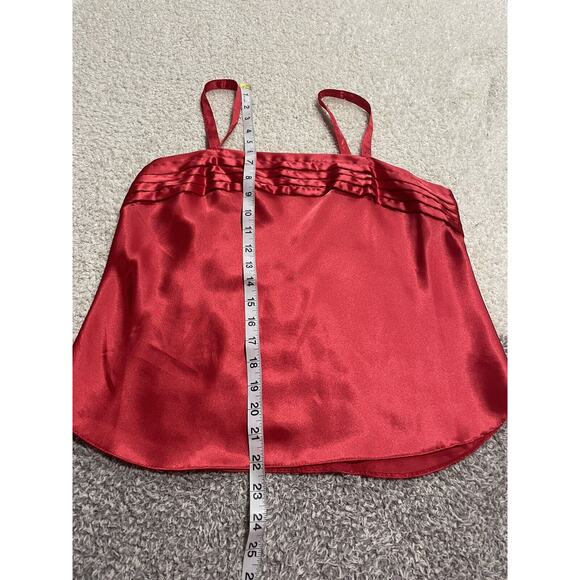 Vintage Lucie Ann II Red Satin Cami Intimate Top Size 36 VTG - Picture 3 of 9